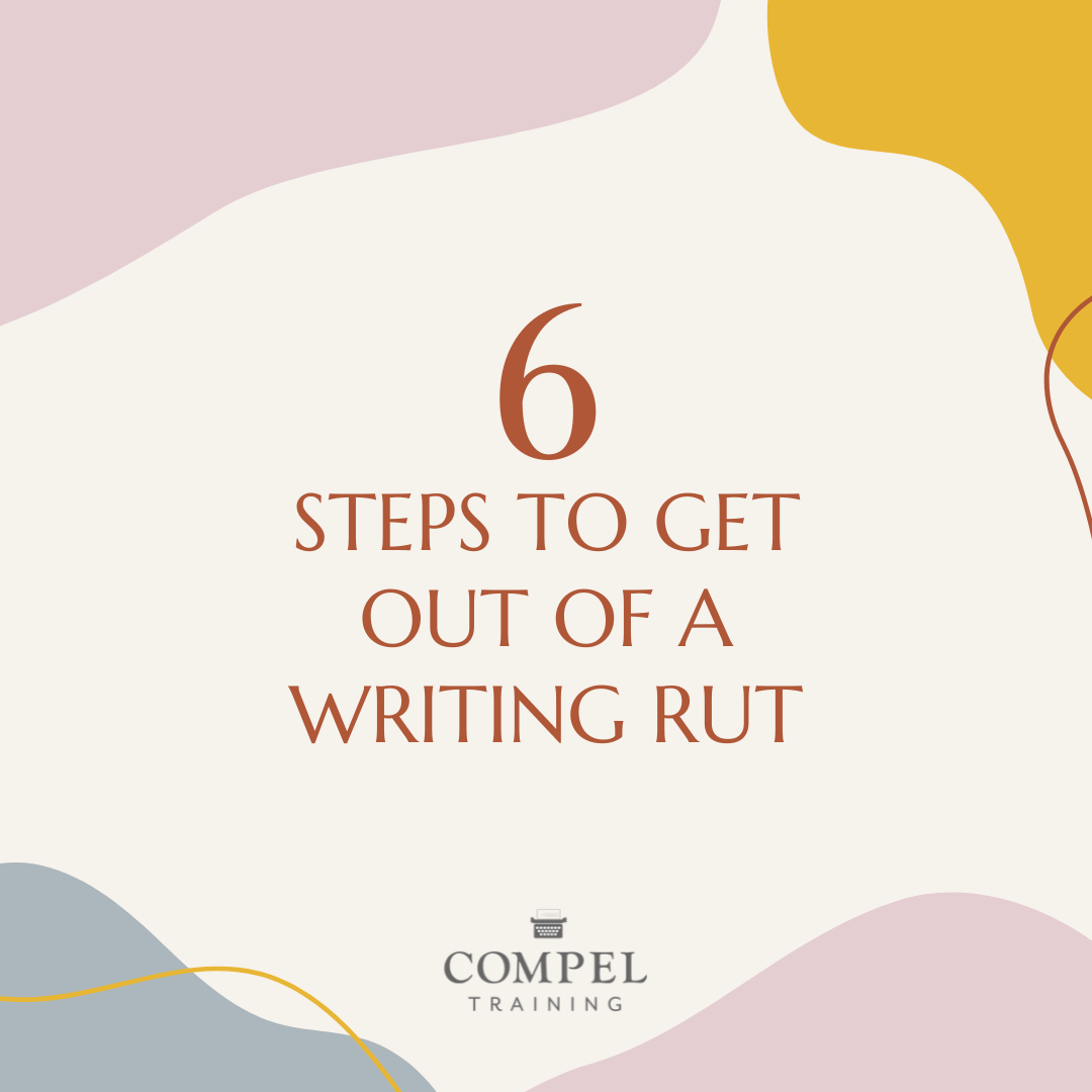 A writing deadline looms, you are staring at a blank page and you are stuck! Sound familiar? We’ve all been there in our writing life. Here are six simple ways you can get out of that writing rut today!