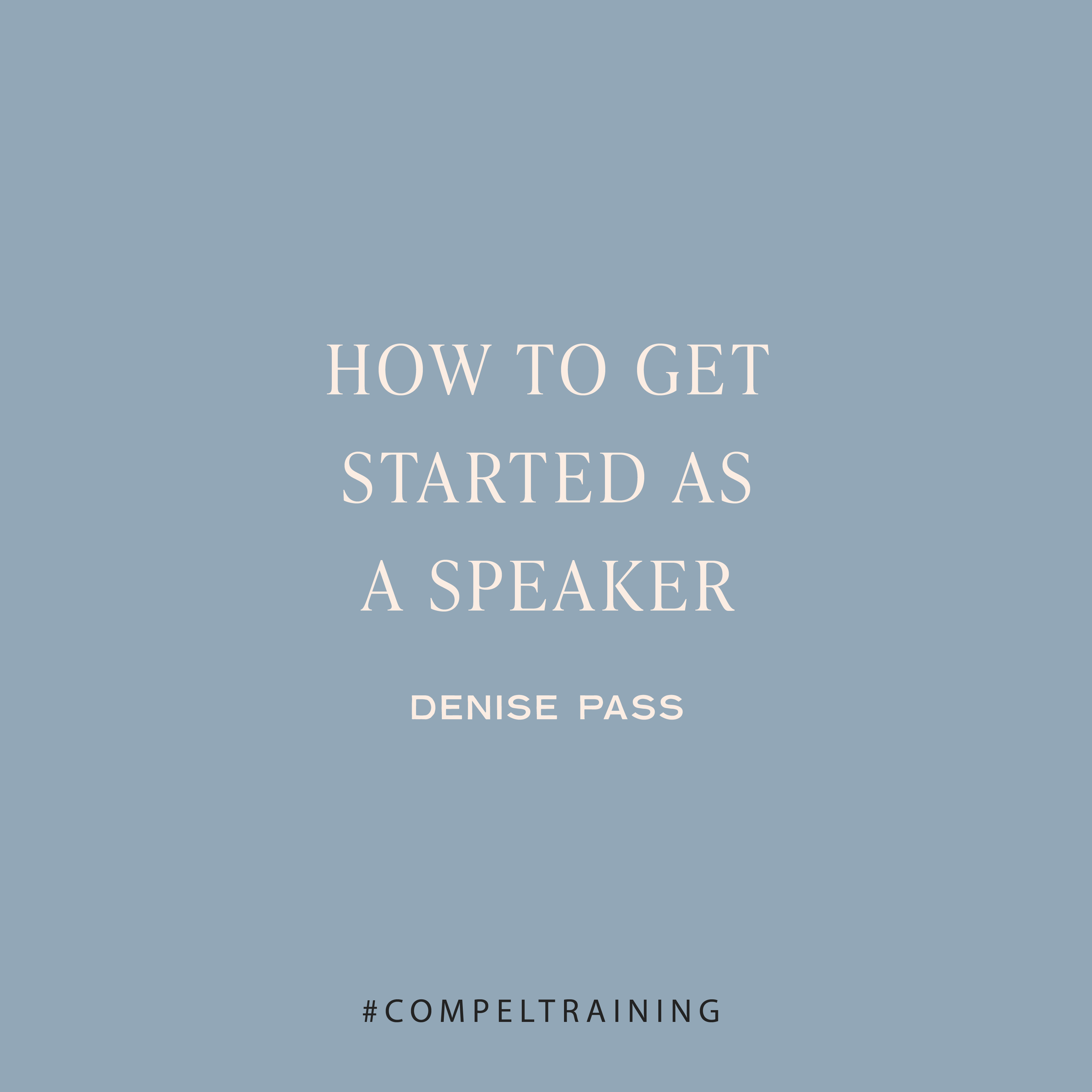 Do you have a desire to become a speaker? Getting started can be overwhelming and scary. You won’t want to miss this advice from seasoned speaker Denise Pass! Here are some of her best tips that have helped her grow her speaking ministry and speak at women’s events and conferences across the nation.